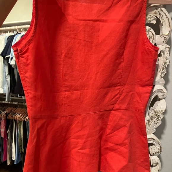 J. CREW Peplum top in stretch cotton linen - Picture 3 of 6